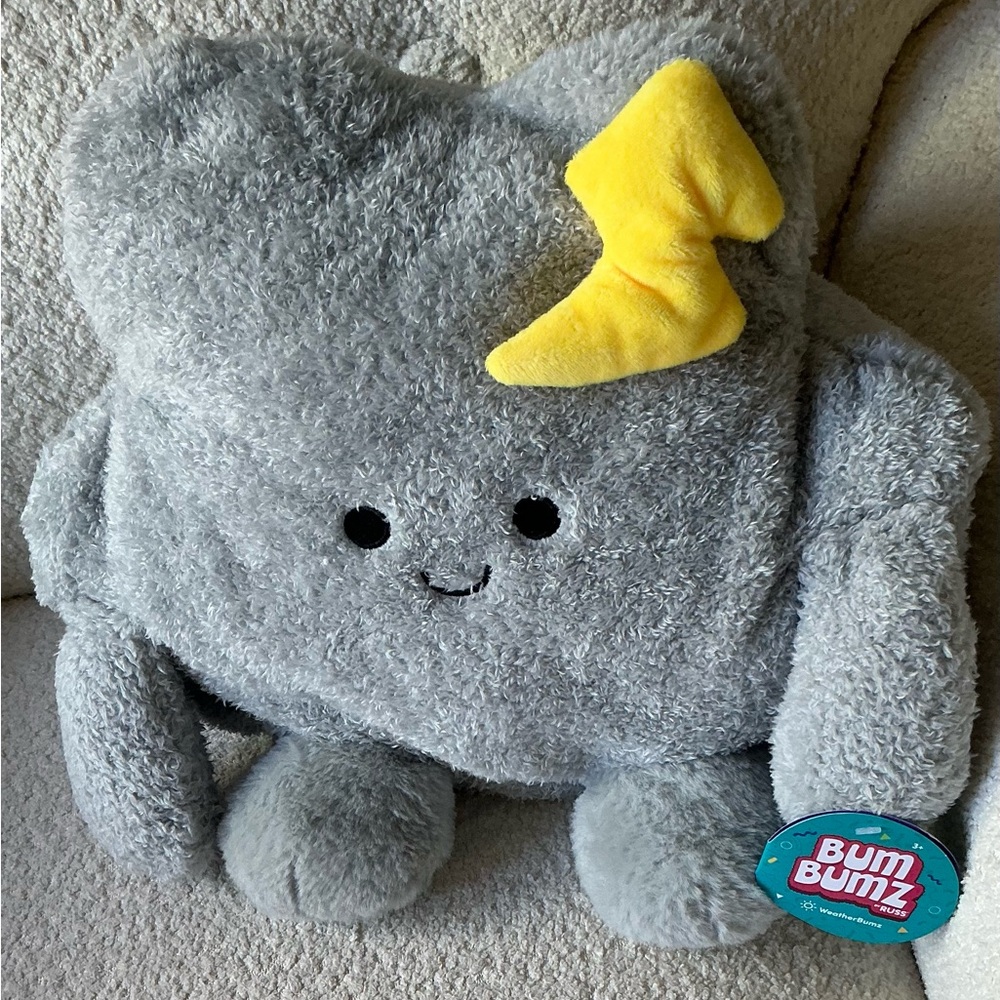 Russ BumBumz Gray and Yellow Plush Toy